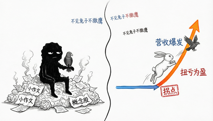不见兔子不撒鹰